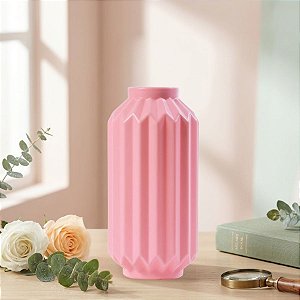 Vaso Decorativo - Elegance - Rosa Bebê- 19cm - 1 unidade - Rizzo