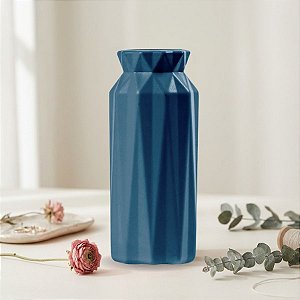 Vaso Decorativo - Glam - Azul Royal - 15,5cm - 1 unidade - Rizzo