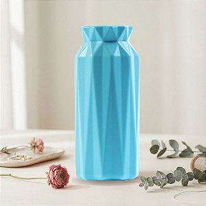 Vaso Decorativo - Glam - Azul Bebê - 15,5cm - 1 unidade - Rizzo