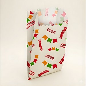 Saco de Papel - Arraiá Bandeirinhas - 8,5x20cm - 50 unidades - Regina - Rizzo