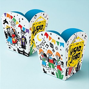 Cachepot - Cordel de São João - 6x9x6cm - 4 unidades - Regina - Rizzo