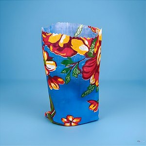 Saquinho para Pipoca e Hot Dog Chita - Azul, Vermelho e Verde - 13x23cm - 5 unidades - Rizzo