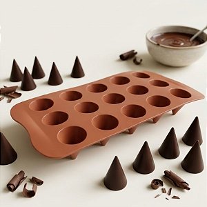 Forma de Silicone - Cone - 22x11 cm - 1 unidade - Rizzo