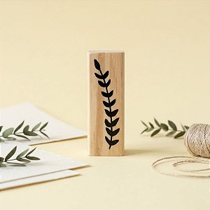 Carimbo de Madeira Artesanal - Galho - RI-193P - 1 unidade - Rizzo