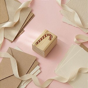 Carimbo de Madeira Artesanal - Bengala Doce - RI-093P - 1 unidade - Rizzo