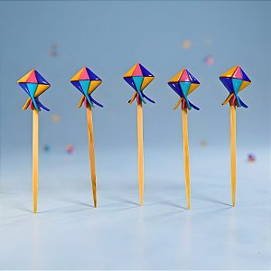 Pick Decorativo para Doces - Balão de Festa Junina - 10x2cm - 10 unidades - Rizzo