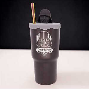 Copo Térmico Topper - Darth Vader - Star Wars - 600ml - Disney Original - 1 unidade - Zonacriativa - Rizzo