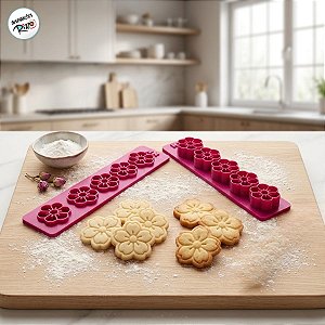 Régua Cortador Flor 6 Pétalas - Ref.1631 - 2cm - 1 unidade - RR Cortadores - Rizzo