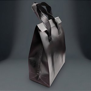 Sacola Térmica Preta com Alça - 21x27x11cm - 1 unidade - Rizzo