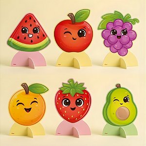 Decoração de Mesa - Frutinhas - 17x20x12cm - 6 unidades - Regina - Rizzo