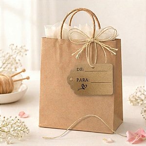 Tag Retângular Com Sisal De/Para - Ref.2535 - 6,5cm - 15 unidades - Stickr - Rizzo