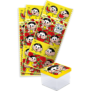 Adesivo Quadrado Decorativo Festa Magali Melancia - 30 unidades - Festcolor - Rizzo Festas