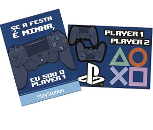 Kit Decorativo Festa Playstation  - Festcolor - Rizzo Festas