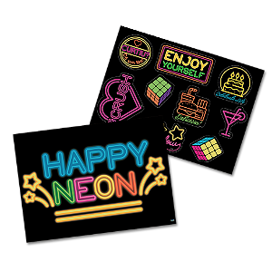 Kit Decorativo Festa Neon - Festcolor - Rizzo Festas