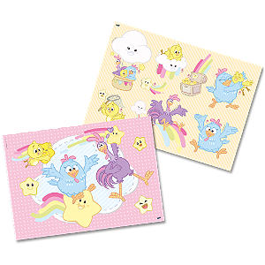 Kit Decorativo Festa Galinha Pintadinha Candy - 6 Itens - Festcolor - Rizzo Festas