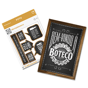 Kit Decorativo Festa Boteco - 8 Itens - Festcolor - Rizzo Festas