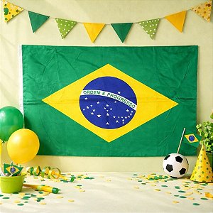 Bandeira do Brasil de Tecido - 1,50m - 1 unidade - Rizzo