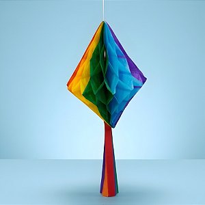 Enfeite Decorativo de Papel Seda - Mini Balão - 15x12cm - 1 unidade - Rizzo