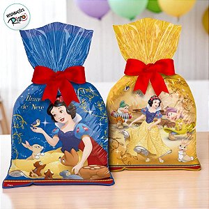 Sacola Plástica - Branca de Neve - 8 unidades - Disney Original - Rizzo
