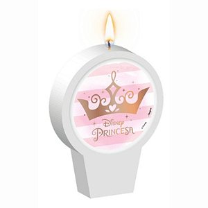 Vela - Princesa Disney - 7cm - 1 unidade - Disney Original - Rizzo
