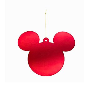 Enfeite Para Pendurar De Natal - Pingente Mickey Vermelho - 15cm - Disney Original - 1 unidade - Rizzo