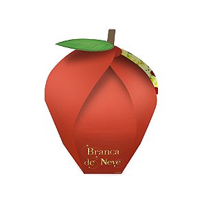 Caixa Surpresa Formato de Maçã - Branca de Neve - 4 unidades - Disney Original - Rizzo