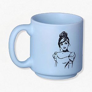 Mini Caneca de Cerâmica Tina - Cinderela - 100ml - 1 unidade - Disney Original  - Rizzo