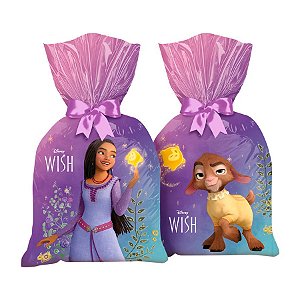 Sacola Plástica - Wish  - 8 unidades - Disney Original - Rizzo