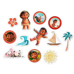Mini Personagens Decorativos - Moana Baby - 12 unidades - Disney Original - Rizzo