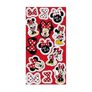 Cartela Adesiva - Minnie Mouse - Disney - 13 unidades - Disney Original - Rizzo