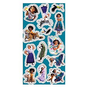 Cartela Adesiva - Encanto - Disney - 13 unidades - Disney Original - Rizzo