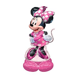 Balão de Festa Metalizado 52" 1,32m - Minnie  - 1 unidade - Disney Original - Rizzo