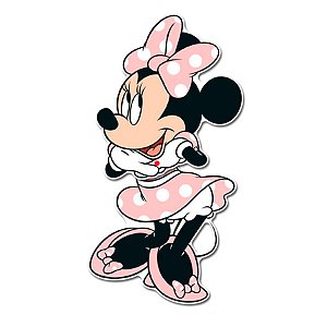 Personagem articulado - Minnie Mouse Rosa - 1 unidade - Disney Original - Rizzo