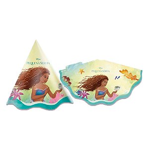 Chapéu de Aniversário - A Pequena Sereia - 8 unidades - Disney Original - Rizzo