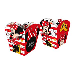 Cachepot Papel Festa - Minnie Mouse -  04 unidades - Disney Original - Rizzo
