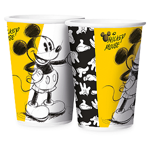 Copo Papel 180ml Festa Mickey Fãs - 12 unidades - Disney Original - Rizzo