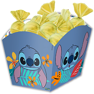 Cachepot Festa Stitch - 8 unidades - Disney Original - Rizzo Festas