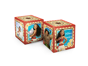 Cubo Decorativo Festa Moana - 3 Unidades - Disney Original  - Rizzo Festas