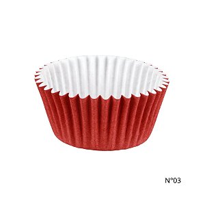 Forminha para Doces - Vermelho - Número 03 - 100 unidades - Regina - Rizzo