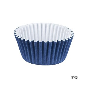 Forminha para Doces - Azul Royal - Número 03 - 100 unidades - Regina - Rizzo