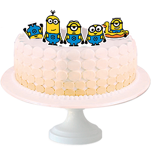 Topo de bolo Festa Minions - 04 unidades - Festcolor - Rizzo Festas
