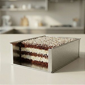 Forma de Alumínio Festival de Fatias sem Tampa Abertura Lateral - 30x20cm - 1 unidade - Caparroz - Rizzo