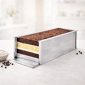 Forma de Alumínio Festival de Fatias sem Tampa  Abertura Lateral - 30x10cm - 1 unidade - Caparroz - Rizzo