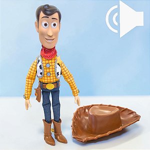 Pelúcia Woody - Toy Story - 37cm - Com Som - Disney Original - 1 unidade - Toyng - Rizzo