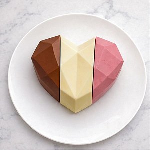 Forma de Acetato Especial - Coração Fatias - 200g - Ref.10645 - 1 unidade - BWB - Rizzo