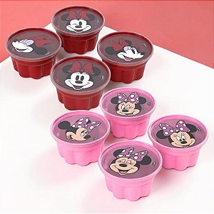 Conjunto Formas para Gelatina - Minnie Mouse - 8 Itens - 1 unidade - Disney Original - Rizzo