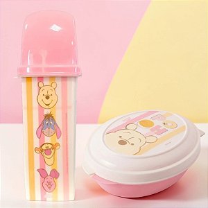 Conjunto Saboneteira e Porta Escovas - Ursinho Pooh - 1 unidade - Disney Original - Rizzo