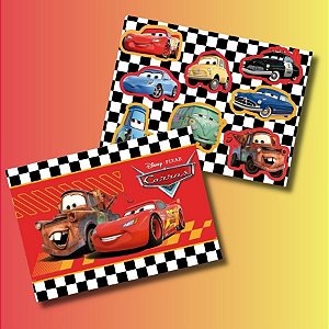 Kit Decorativo - Carros - 9 Itens - Disney Original - 1 unidade - FestColor - Rizzo