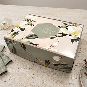 Cesta na Caixa - Valentina - M 33x23x10cm - 1 unidade - Cromus - Rizzo