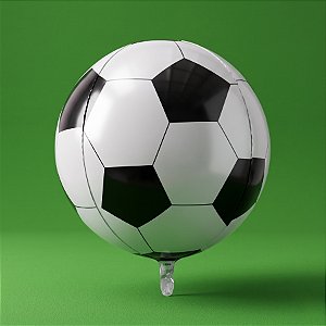 Balão de Festa 32" 80cm - Órbita 4D Bola de Futebol - 1 unidade - Partiu Festa - Rizzo